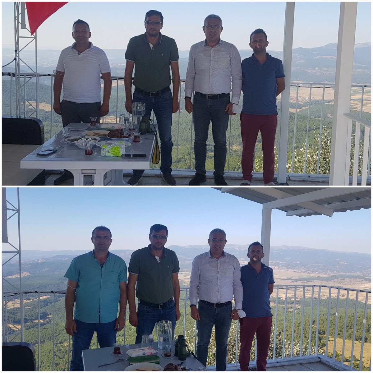 Ylmaz38673891's tweet photo. Öz orman iş bölge başkanımız kenan atalay bölge mali sekreterimiz orhan altıntaş denizli temsilcimiz ramazan baz ile uşak merkez ve güre ilk mudahale ekiplerimizi ve gözetleme kulelerimizi ziyaret ederek kolaylıklar diledik.@kenanatalay2048 @ORHANALTINTAS64 @baz2_baz @SAKIR_AYAN https://t.co/AovYT4rx63
