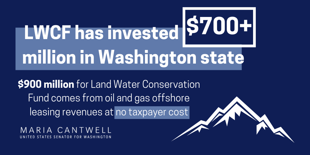 SenatorCantwell's tweet photo. Washington has received more than $700 million from #LWCF for projects from Gas Works Park to expanding access to our rivers &amp; forests. The #GAOA will inject money into our economy, create more jobs, &amp; fix the repairs we need to our public lands, without costing taxpayers a dime. https://t.co/DDPQtM0yl9
