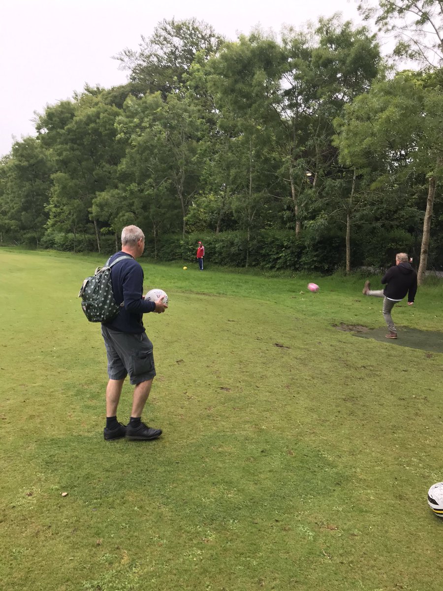 WalknFootball's tweet photo. Great to meet up with some of our @AFCCT Walking Footballers for a game of @Sportaberdeen Footgolf, the closest we have been able to get to Football it was great to find them all in good health and good spirits #kickcorona #Footballfamily https://t.co/I7DiKFoGds