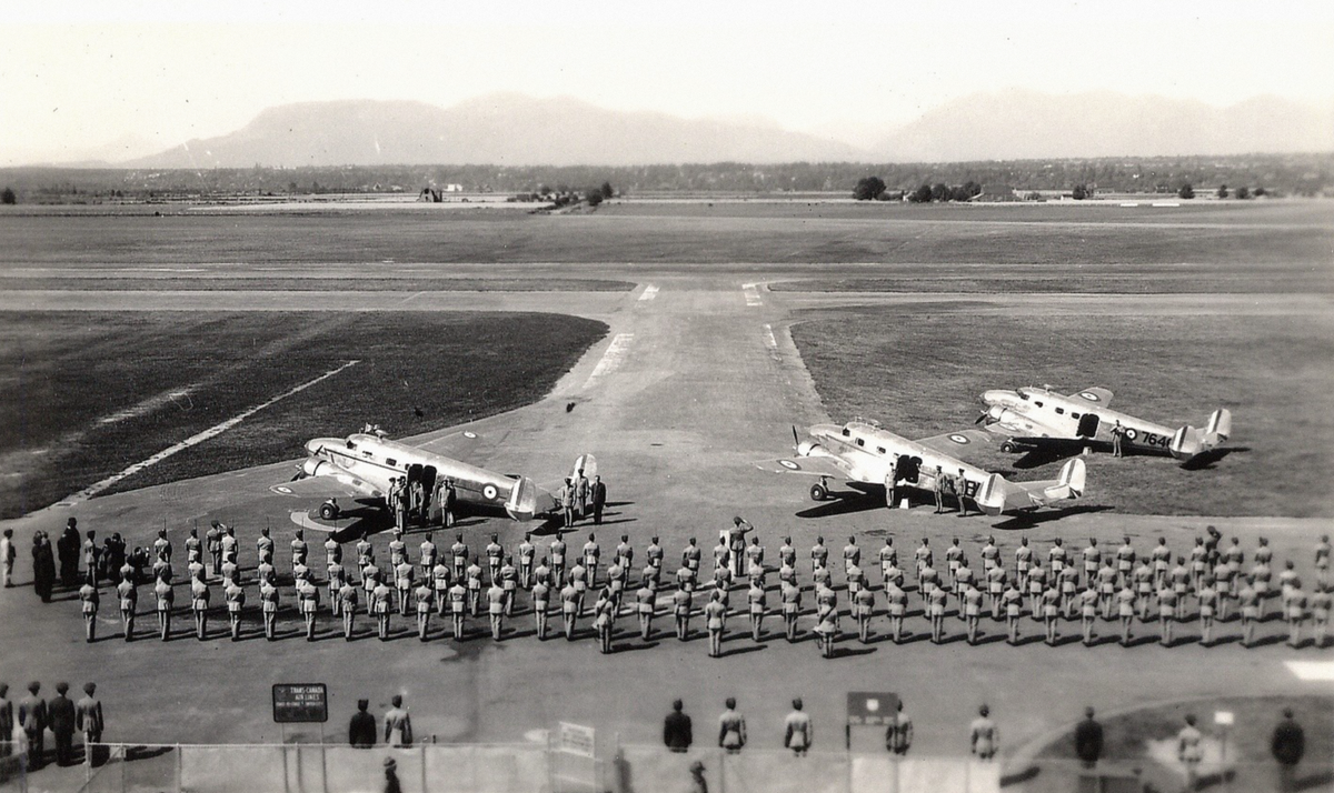 World War II marked a period of expansion for the airport. In 1940, the  @CityofVancouver leased the airport to the Federal Government. New facilities included an  @RCAF_ARC base and barracks, gun emplacements and a major aircraft manufacturing plant for  @Boeing  #YVRBDAY