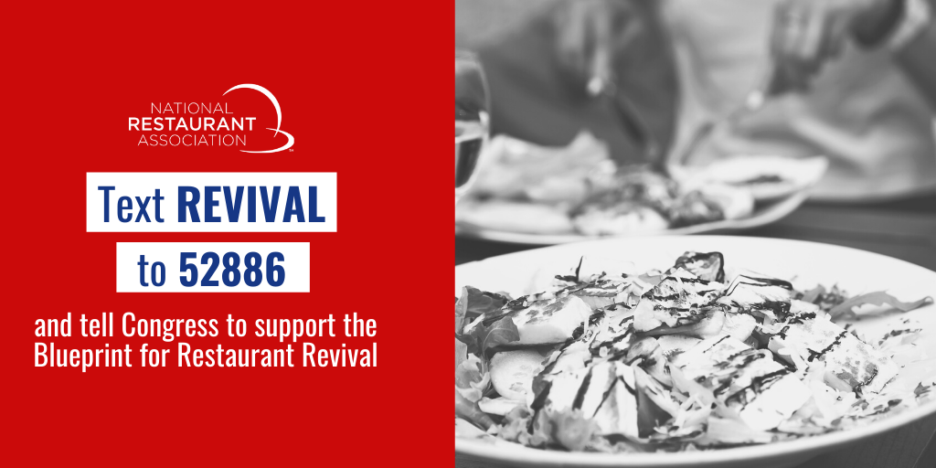 WeRRestaurants's tweet photo. The time is now! Use your phones for good and tell Congress to support restaurants and our employees. Text REVIVAL to 52886
and learn more here: https://t.co/CgSJXN49mi. #RestaurantRevival2020 https://t.co/rF5qNV6MaO