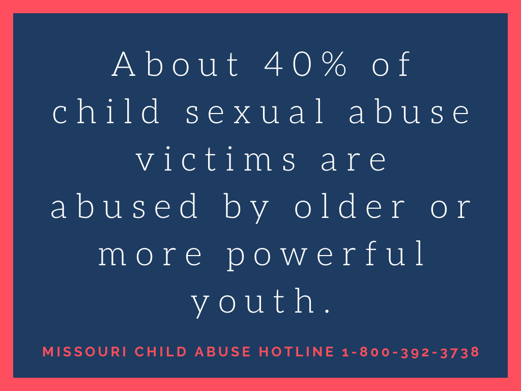 missouri_naca's tweet photo. Making a report concerning a child with problematic sexual behavior towards other children is hard. Early intervention is essential to the wellbeing of all children involved. 
Learn about healthy sexual development at: 
https://t.co/bO0iqQinQW
#Essential4Kids #MOKidsFirst https://t.co/YhPUpf3WvE