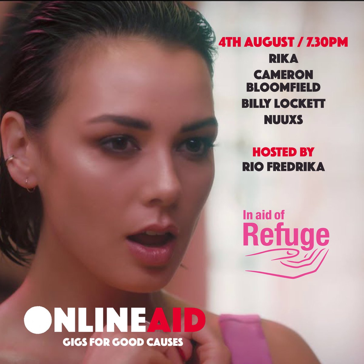 Last chance to enter the competition to win a ticket to see me performing live on 4th August at <a href="/OnlineAid_/">Online Aid</a> where I am raising money for <a href="/RefugeCharity/">Refuge</a> 

Be quick, entries are only open until midnight! bit.ly/2CmQSTw

#OnlineAid #GettingPersonal #Charity #Refuge
