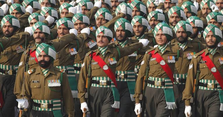 "PUNJAB REGIMENT"• Motto: Sthal wa Jal[By Land and Sea]• War Cry: Jo Bole So Nihal, Sat Sri Akal[One who says ‘God is Truth’ is ever Happy] • Bol Jawala Mata Ki Jai[Say Victory to Goddess Jawala]