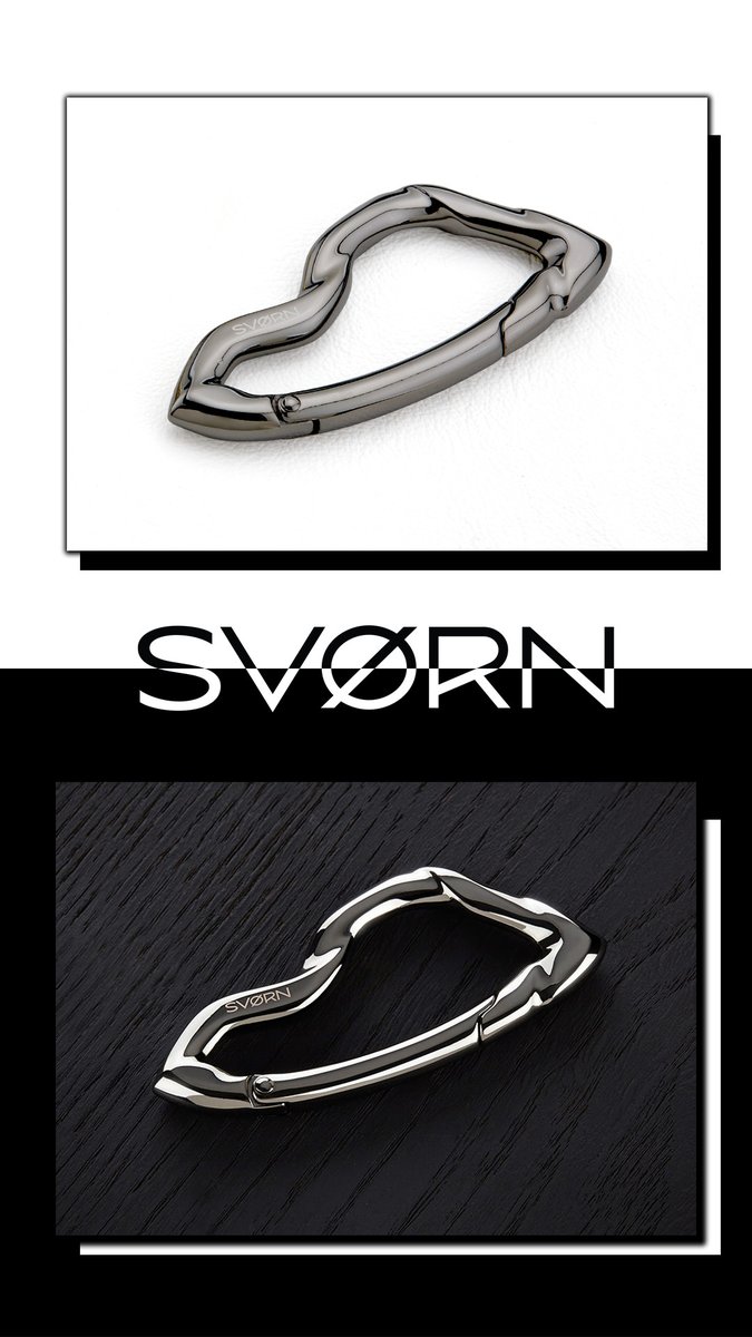 Arcus carabiner keychain by #svorn
svorn.net/products/arcus…

#edc #everydaycarry #gear #mensaccessories #keychain #carabiner #mensstyle #mensjewelry #jewelryformen #giftsforhim #giftsformen #mensgifts #design #black #chrome #highend #designporn #productdesign #sculptural