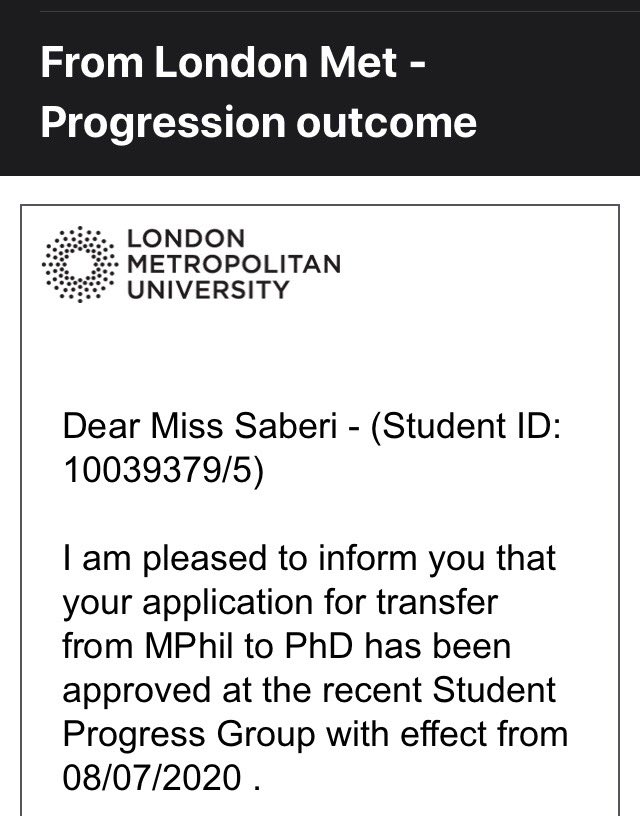 Sab_Maryam's tweet photo. Hard work pays off! So happy for this as I know I did this during a very difficult time😊✨🙏🏼 I am grateful for my supervisors’ support during my write up as well as my practical 🙏🏼 can’t wait to go back to the research lab 😌 #AcademicChatter #phdlife @LondonMetUni https://t.co/LyAdzg2EB9