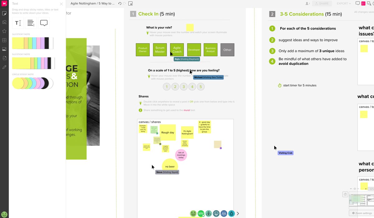 Quick checkin with everyone!  It's Agile nottingham time!!!