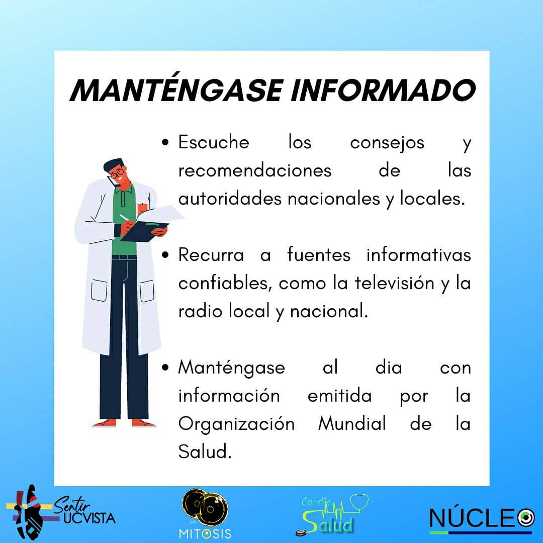 Sentir_UCVista's tweet photo. Hay quienes son más sensibles al estrés. Dentro de este grupo se encuentran los niños y adolescentes, las personas con trastornos de salud mental o aquellas que se encuentran sometidos a una fuerte presión como el personal salud.
#Covid_19 #QuedateEnCasa #sentirucvista https://t.co/KQc9Fz4LKe