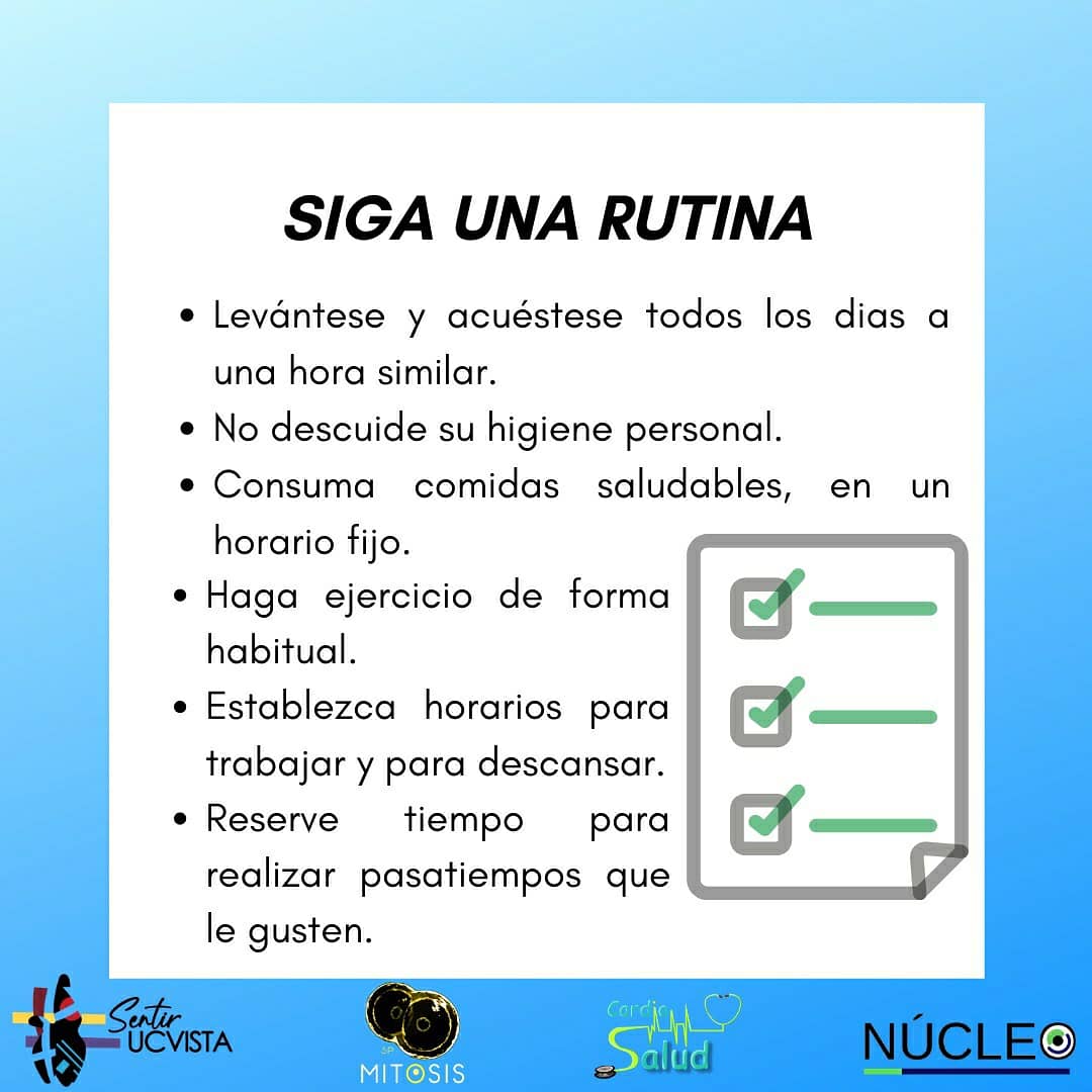 Sentir_UCVista's tweet photo. Hay quienes son más sensibles al estrés. Dentro de este grupo se encuentran los niños y adolescentes, las personas con trastornos de salud mental o aquellas que se encuentran sometidos a una fuerte presión como el personal salud.
#Covid_19 #QuedateEnCasa #sentirucvista https://t.co/KQc9Fz4LKe