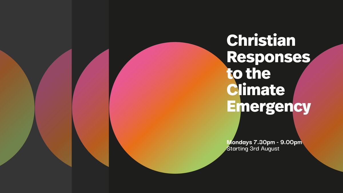 We're running a six week course on Christian Responses to the Climate Emergency.

Mondays 7.30pm-9.00pm
starting on 3 Aug

sign up now at
faithjustice.org.uk/climate-emerge…

#ClimateEmergency #ClimateCrisis #GreenRecovery