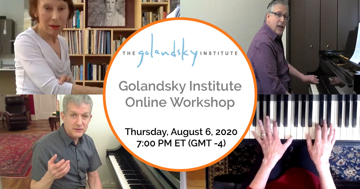You asked, we listened! We have an exciting lineup of topics [bit.ly/8620GITopics] for the August 6 Golandsky Institute Online Workshop including guidance on young and intermediate students presented by Mary Moran. Register now! bit.ly/2020GIOnlineWo…
<a href="/MTNA1/">MTNA</a> <a href="/NAfME/">nafme</a>