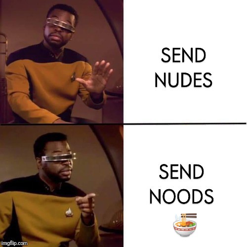 twirlandswirl's tweet photo. Forgive me, Twitter, for I have meme'd.

Any and all due apologizes to @levarburton and Star Trek as a whole. 😆 https://t.co/1hhp3x4KZn