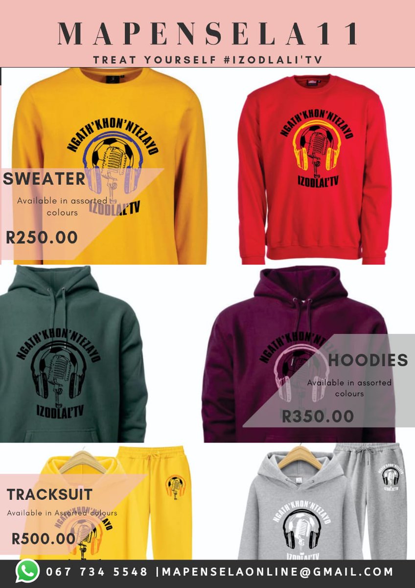 hothaata's tweet photo. If u did not see it, it's  here!!! And it is a proudly 
South African product...🇿🇦🇿🇦 Spanking new clothing line...Local is mjojo..
#BuySouthAfrican
@ProudlySA 
@mapensela11
#Osekabasheba 
#izodlalaITv https://t.co/a72wAiDUBv