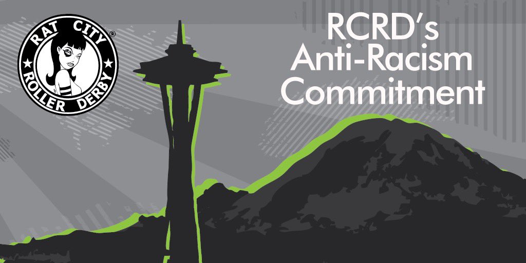 Following a number of #BlackLivesMatter protests, we recognized that we have a responsibility to not only denounce racism and police brutality, but to actively interrogate our league culture &amp; policies, &amp; work to create &amp; cultivate an anti-racist community ratcityrollerderby.com/news/rcrd-anti…