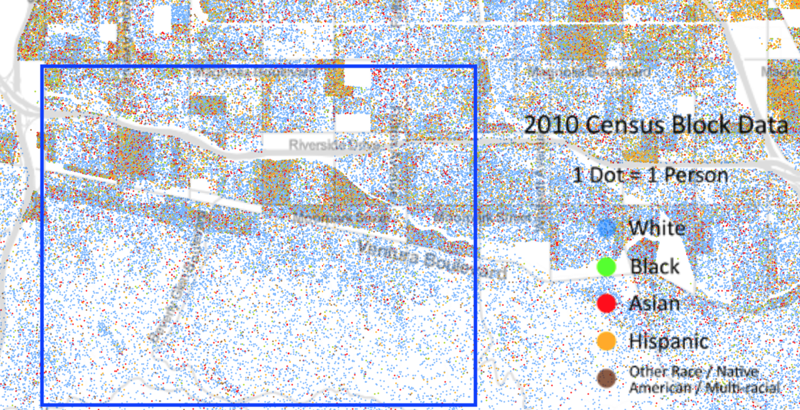 So, first we have Sherman Oaks Homeowners Association, in a neighborhood that barred non-White residents for much of the 20th Century, described by HOLC as "Highly deed restricted and protected from racial hazards." Today it is mostly white. (4/12) https://twitter.com/TribTowerViews/status/1285630116408823810