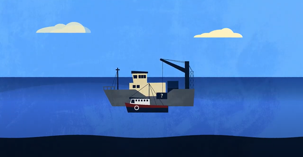 Many fishing vessels transfer their catch to refrigerated carrier vessels that then transport the fish to port. Known astransshipment, this often occurs at sea with little oversight, making it easier for a illegal catch to enter the supply chain. http://pewtrusts.org/transshipment&nbsp;