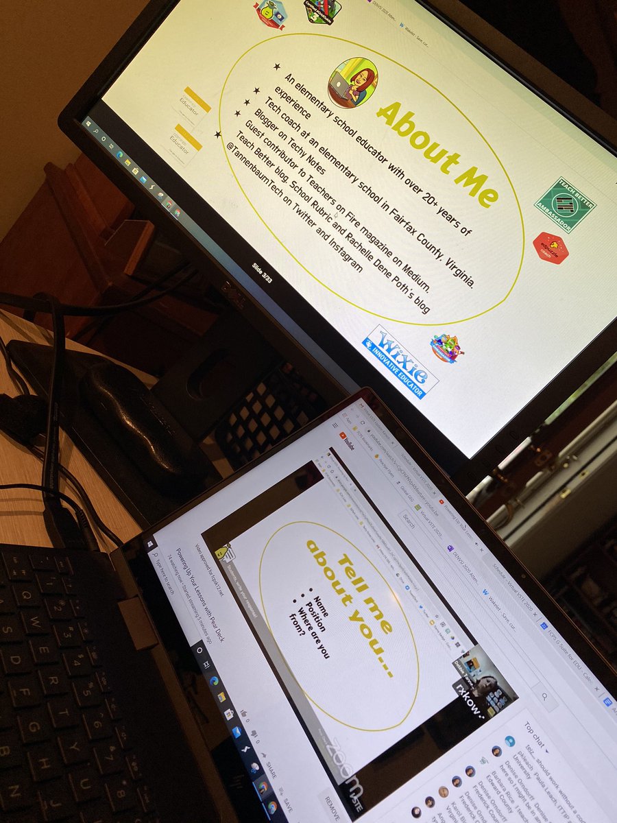 dhorndorff's tweet photo. Learning a little @PearDeck with @TannenbaumTech this afternoon #vstevirtual @UnisonEDU https://t.co/DBTT68W031