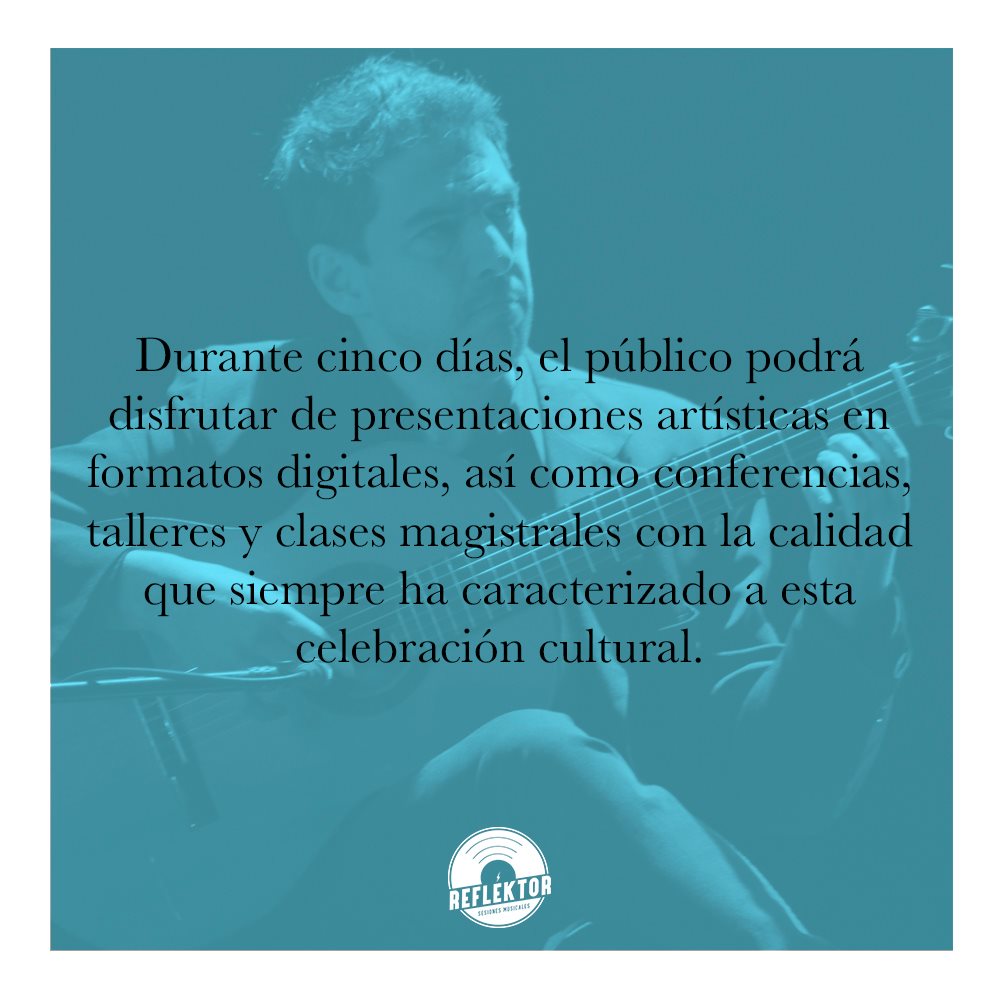 ReflektorssC's tweet photo. #MásMúsica 🔊🎵 Ante la incertidumbre sobre si se llevaría a cabo uno de los eventos más importantes de la región del bajío: el Festival Internacional Cervantino , este ha anunciado las modificaciones que sufrirá para la edición 2020 a consecuencia del COVID-19. Aquí los detalles https://t.co/Err9KweQEA