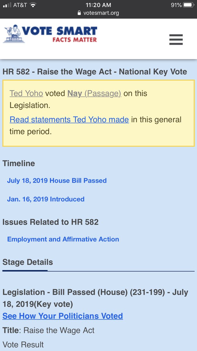 stoneirr's tweet photo. rep ted yoohoo telling a sob story about living in poverty while working yet voting no on raising minimum wage earlier this year https://t.co/afdj5EgYvw
