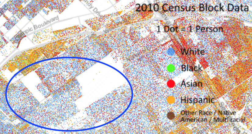 The deed restrictions in Sunset Park in Santa Monica were described by HOLC as "protect[ing] against racial hazards." Today it remains more White than its adjoining neighborhoods. (7/12) https://twitter.com/TribTowerViews/status/1285633864384356352