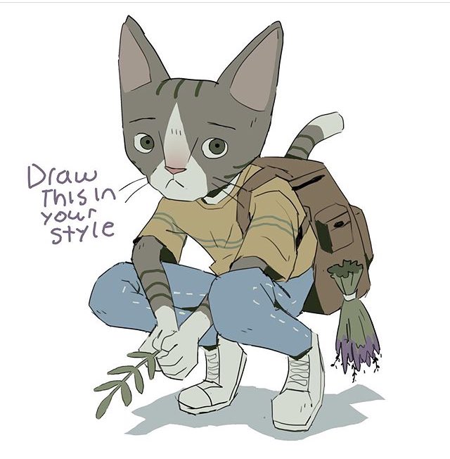recently did a dtiys of a sweet cat boy โบ๏ธ original by colinarmistead on IG!