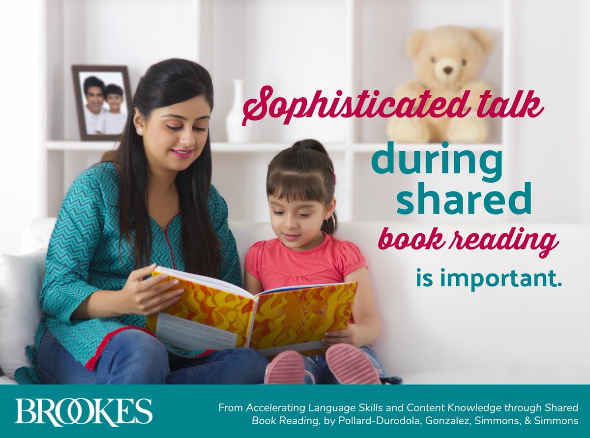 BrookesPubCo's tweet image. #quoteoftheday "Sophisticated talk during shared #book reading is important." #quotes #parents #teachers #literacy