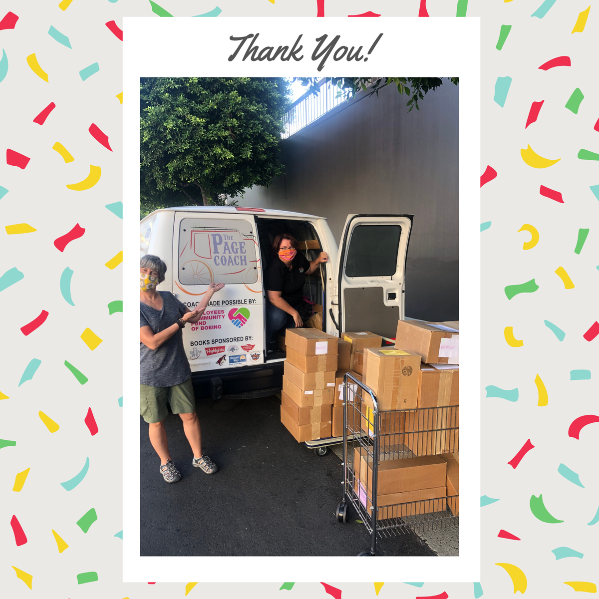 Yesterday, <a href="/kidsneedtoread/">kidsneedtoread</a> ‘s Page Coach made a much-appreciated stop at Amanecer to gift us with many boxes of Highlights magazines and activity books - both in English and Spanish. These items will be vital for keeping our child clients engaged over the next few months. Thanks!