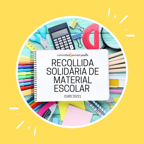 CyRYouth_'s tweet photo. Empieza a acercarse el mes de la vuelta a clases 🤓 Por ello este año iniciamos nuestra segunda campaña de recogida solidaria de material escolar 📚✏️Ayúdanos a seguir ayudando 💛 Ahora más que nunca necesitamos apoyarnos. 

#campaña #recogidadematerialescolar #cyr https://t.co/47hdDPKGMY