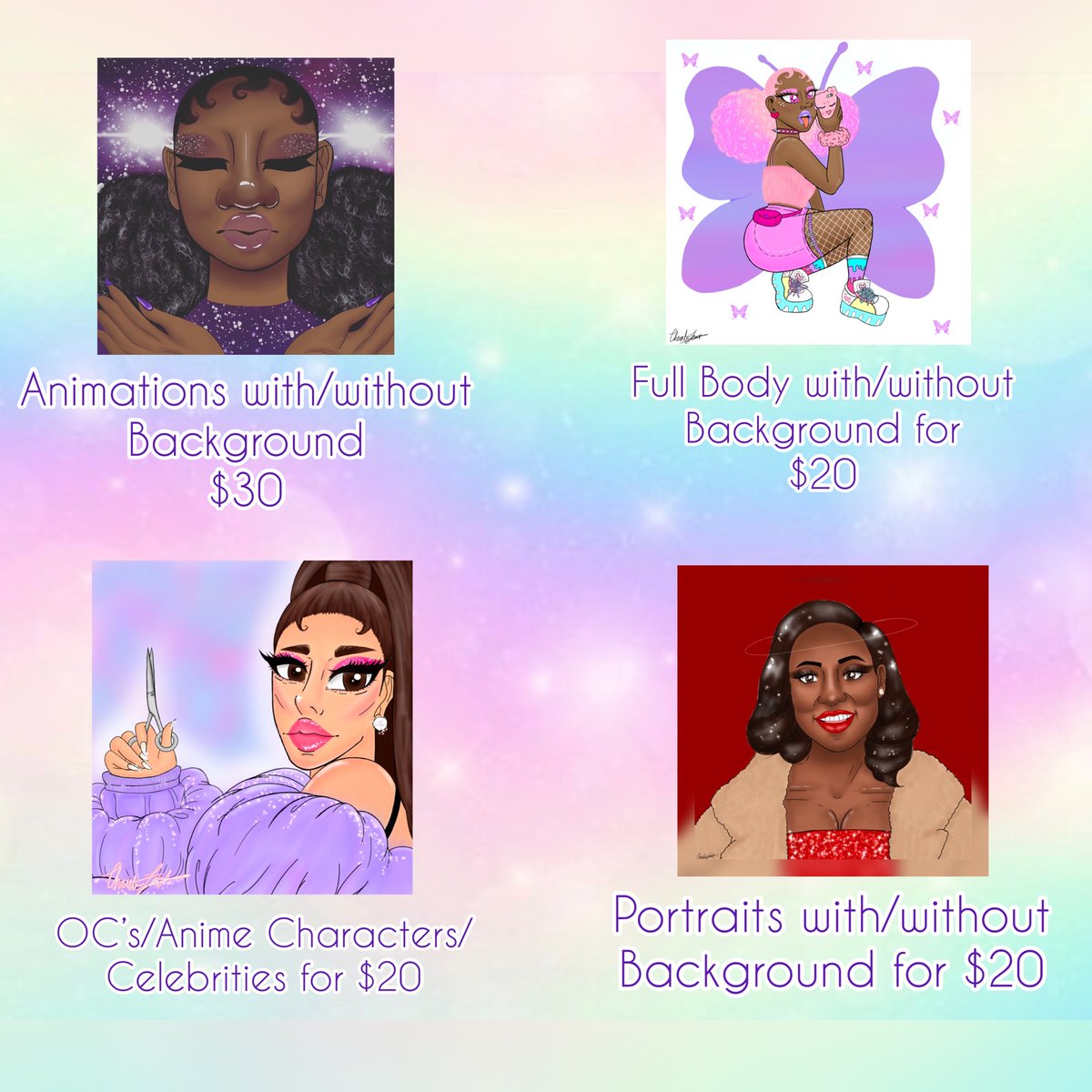 cutiechriss2000's tweet photo. Drawing Commissions are OPEN!!!! Please feel free to DM or email me Christina.jean@students.mccc.edu or cutiechriss98@gmail.com!
#dm #dmme #info #drawingcommisions #drawingcommission #digitalart #digitalartwork #artwork #procreate #animation #illustration #like #cool https://t.co/mtekRwDyja