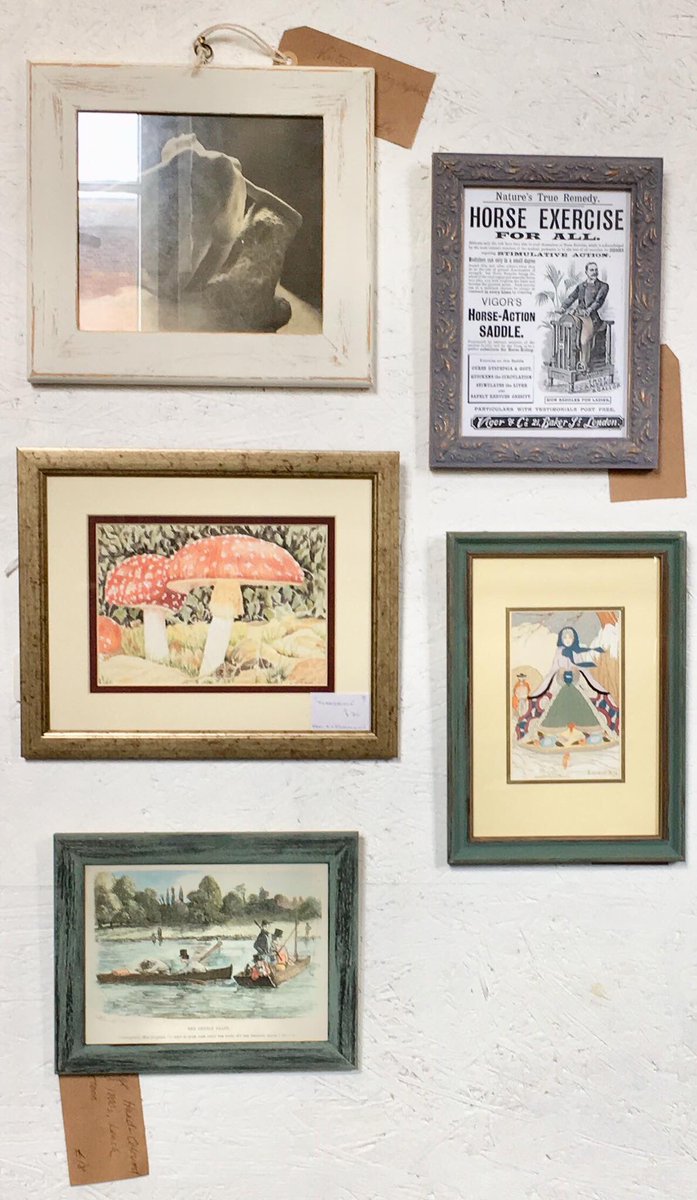 Rightangleart's tweet photo. Building up new stock for the gallery in readiness for August. The shopfront is coming along nicely, paintwork should be finished by the end of next week. You’ll be seeing more vintage goodies too ! https://t.co/8qwxsoptxq