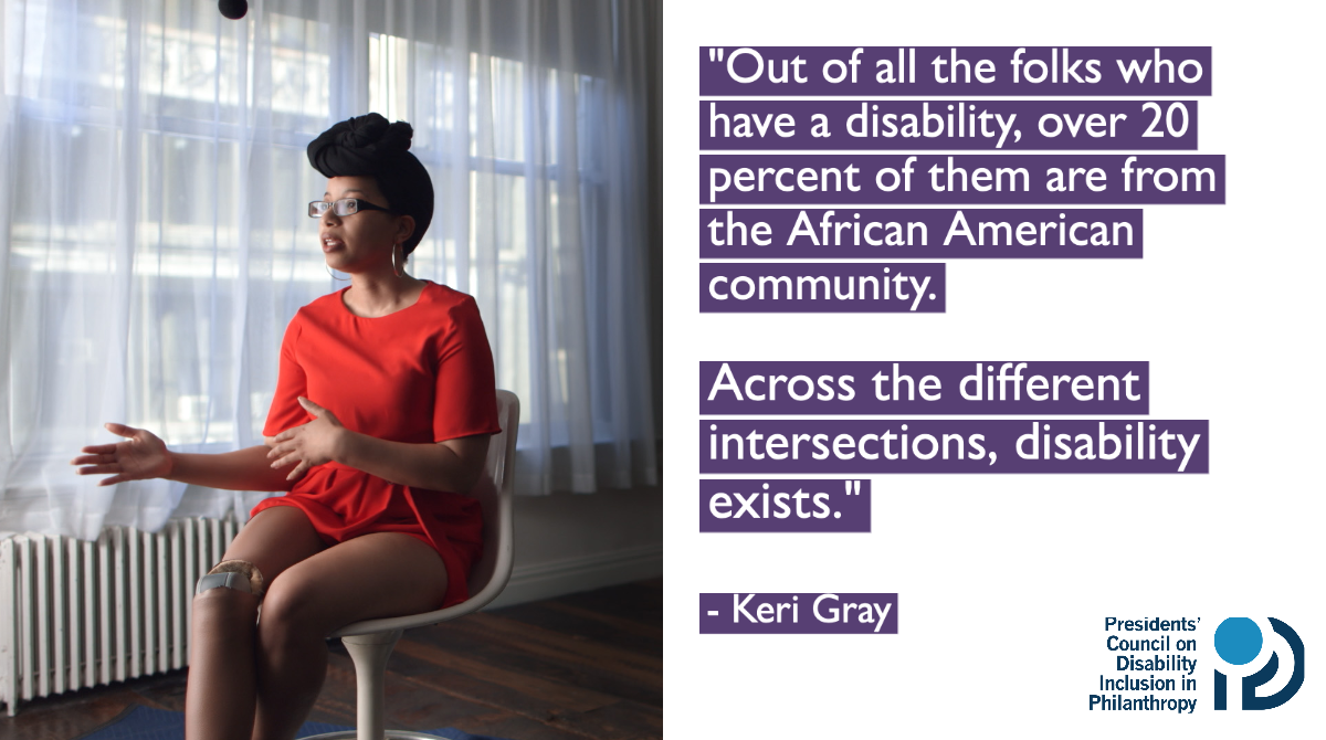 DisPhilanthropy's tweet photo. Activist @keri_gray speaks out on experiences of Black disabled people: "I'm tired of seeing our people being systematically broken." We must uplift multi-marginalized people with disabilities.

Watch the video: https://t.co/s3boJIy0V7 

#JourneyToInclusion #DisabilityInclusion https://t.co/cZj0ZVVmzK