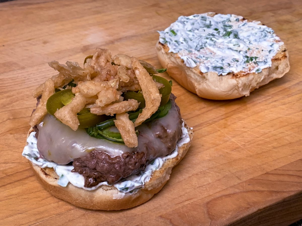 NotBoringBurger's tweet photo. Coming this FRIDAY... the Jalapeño Four Ways Burger. Featuring fresh, pickled, and oven-roasted jalapeño and pepper jack cheese, this spicy burger will certainly hit the spot. And ICYMI the Italian Burger recipe is still available! https://t.co/p2UUImhNGc.
#burger #jalapeño https://t.co/9VIsDRHer5