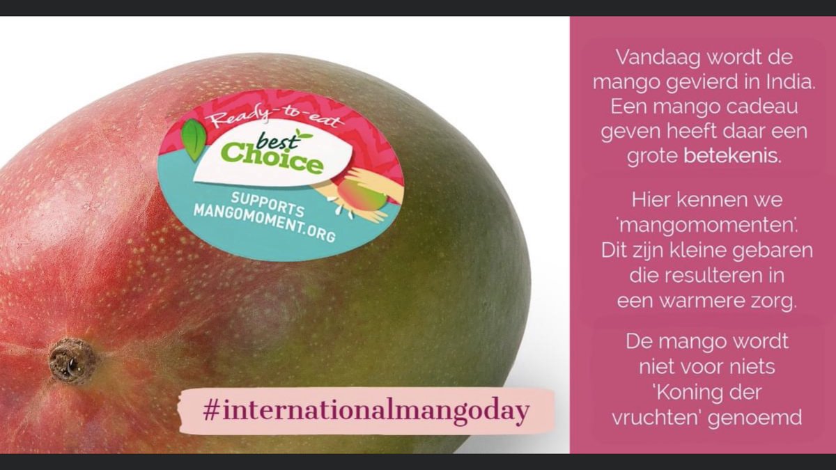 Did you know this? Today is #internationalmangoday 🥭 TX to #specialfruit To support #mangomoment