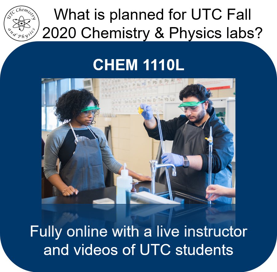 UTC_Chem_Phys's tweet image. Swipe to learn what is planned for our chemistry labs this fall @utchattanooga students! #mocsmaskup #gomocs
