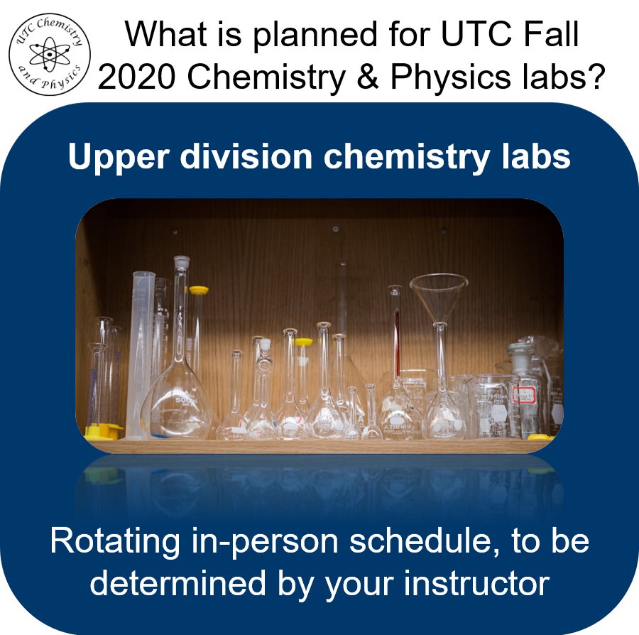 UTC_Chem_Phys's tweet image. Swipe to learn what is planned for our chemistry labs this fall @utchattanooga students! #mocsmaskup #gomocs