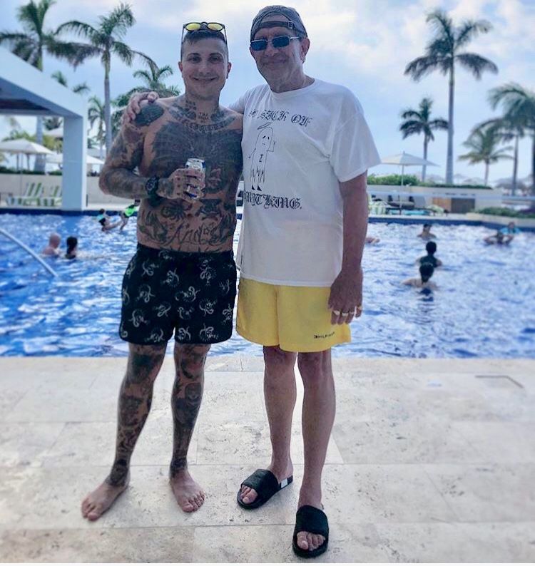 Thread of Frank's tattoos because we need to remember/learn them apparently We'll start with as much as we can see in one picture 