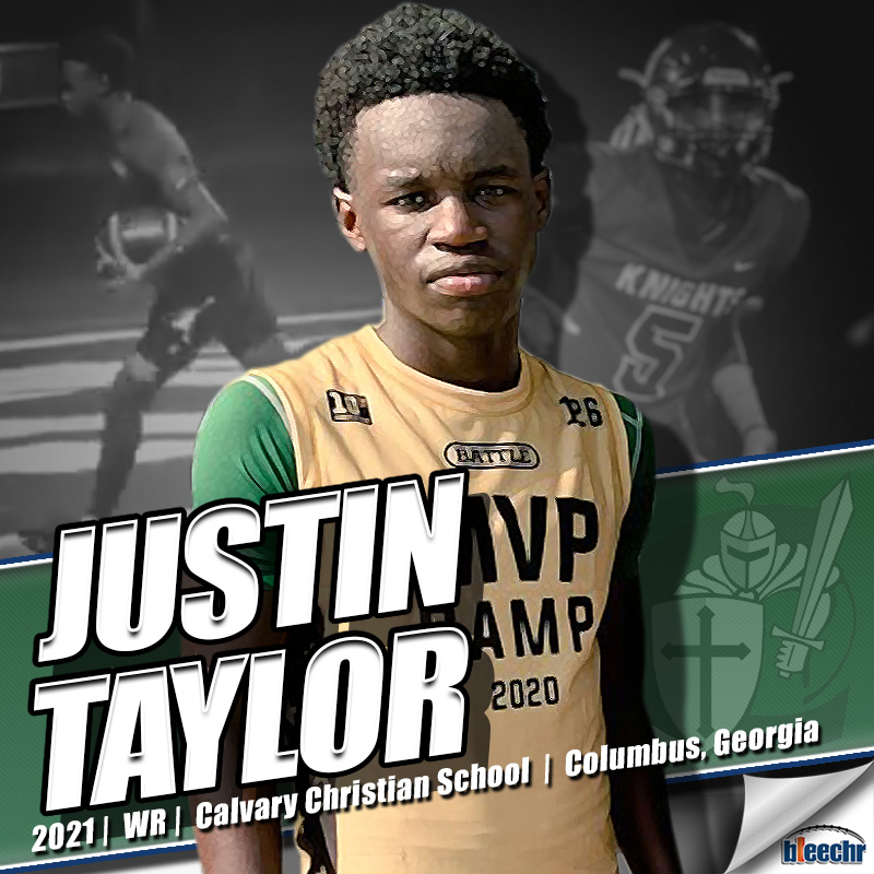 bleechr's tweet photo. 🚨Recruit Alert🚨

JUSTIN  TAYLOR
@Jttscreations2

2021 / WR
6’2” / 160lbs / 3.45 GPA
Calvary Christian School  / Columbus, GA

https://t.co/w0DtFtMhOw

#TargetedFootballExposure @ccsknightlife https://t.co/H6HYb3xHbn