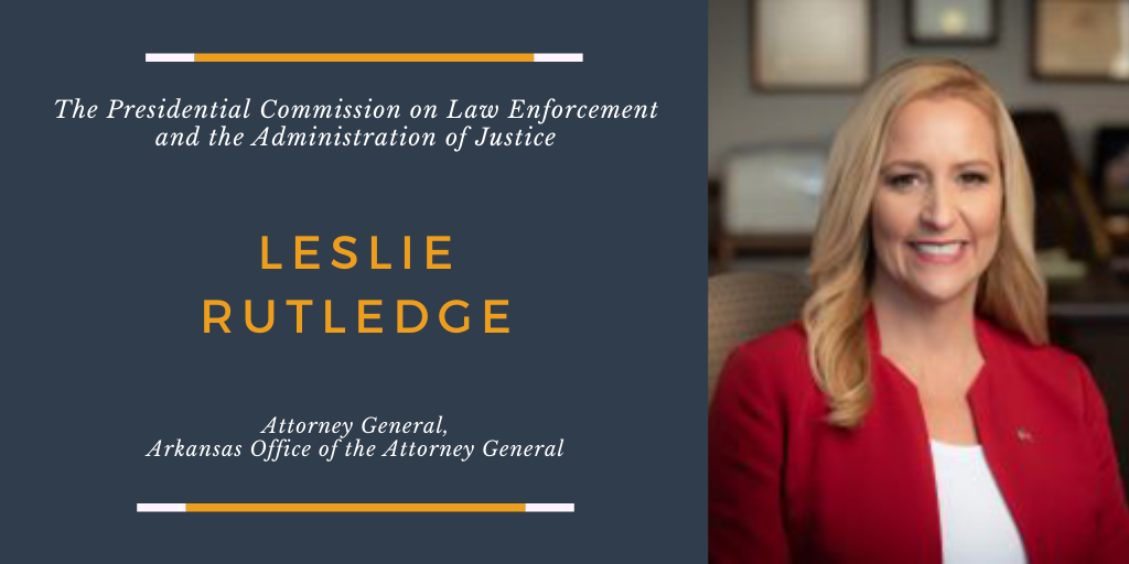 COPSOffice's tweet photo. SPOTLIGHT: "We must address the ability for law enforcement agencies to police their own and feel confident that when a bad officer is terminated, they will not be able to forum shop for another law enforcement job in another agency." – @AGRutledge #LECommission https://t.co/6kAfMI8XfG
