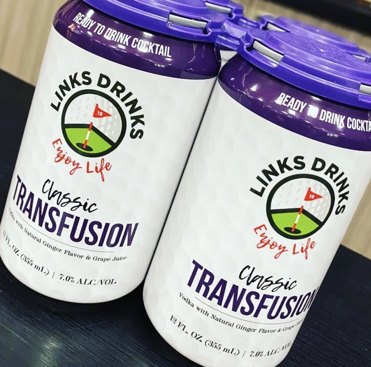 BriCrocker's tweet photo. @RiggsBarstool Looks great but who wants to bring a bottle of Vodka to the course or beach? Why not just buy the drink that comes with the vodka already added in ? #linksdrinks seems to have figured it out. https://t.co/vAZX0NBzEl