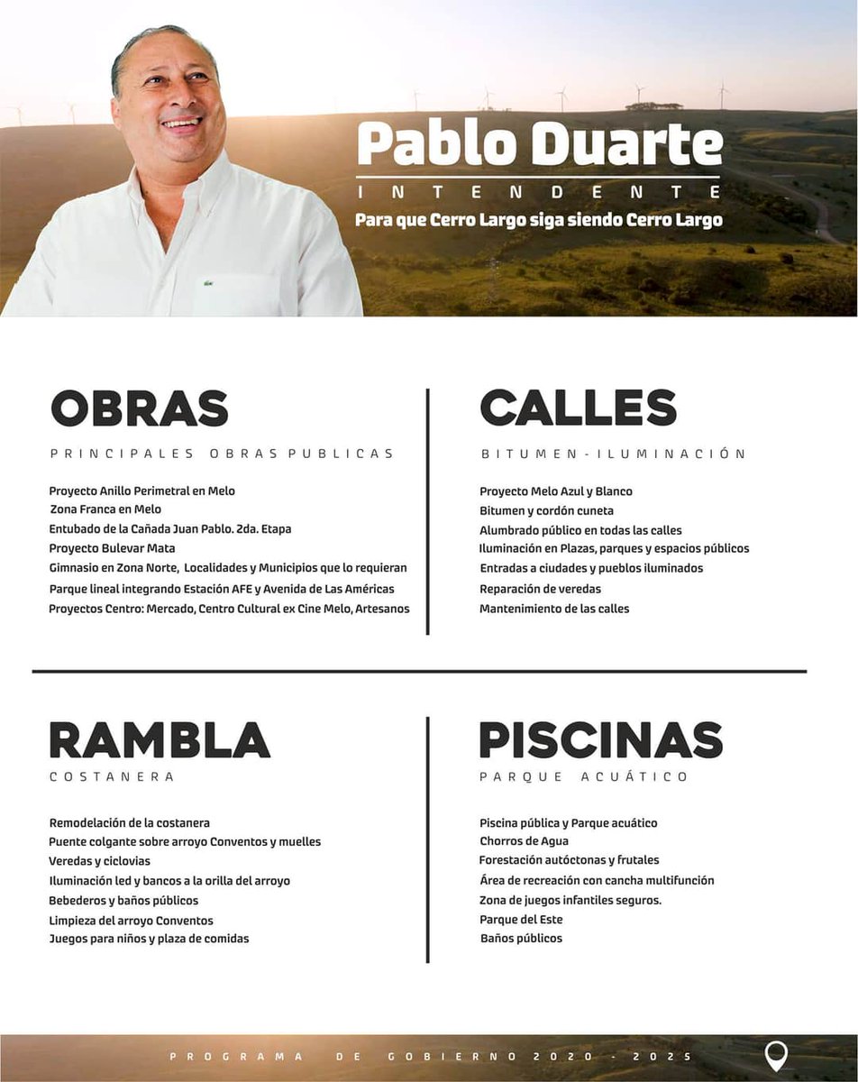 🇵​​​​​🇷​​​​​🇮​​​​​🇳​​​​​🇨​​​​​🇮​​​​​🇵​​​​​🇦​​​​​🇱​​​​​🇪​​​​​🇸​​​​​ 
🇴​​​​​🇧​​​​​🇷​​​​​🇦​​​​​🇸​​​​​

Nuestras principales obras públicas para nuestra ciudad y el departamento.