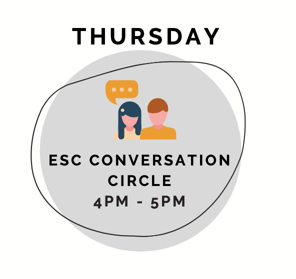 ESCToronto's tweet photo. Improve your English for informal chat + conversation β don't miss this weekly student activity every Thursday at 4:00pm EST! π€
#LearnEnglish #ESL #LifeAtESC https://t.co/sWaoRoPZwh