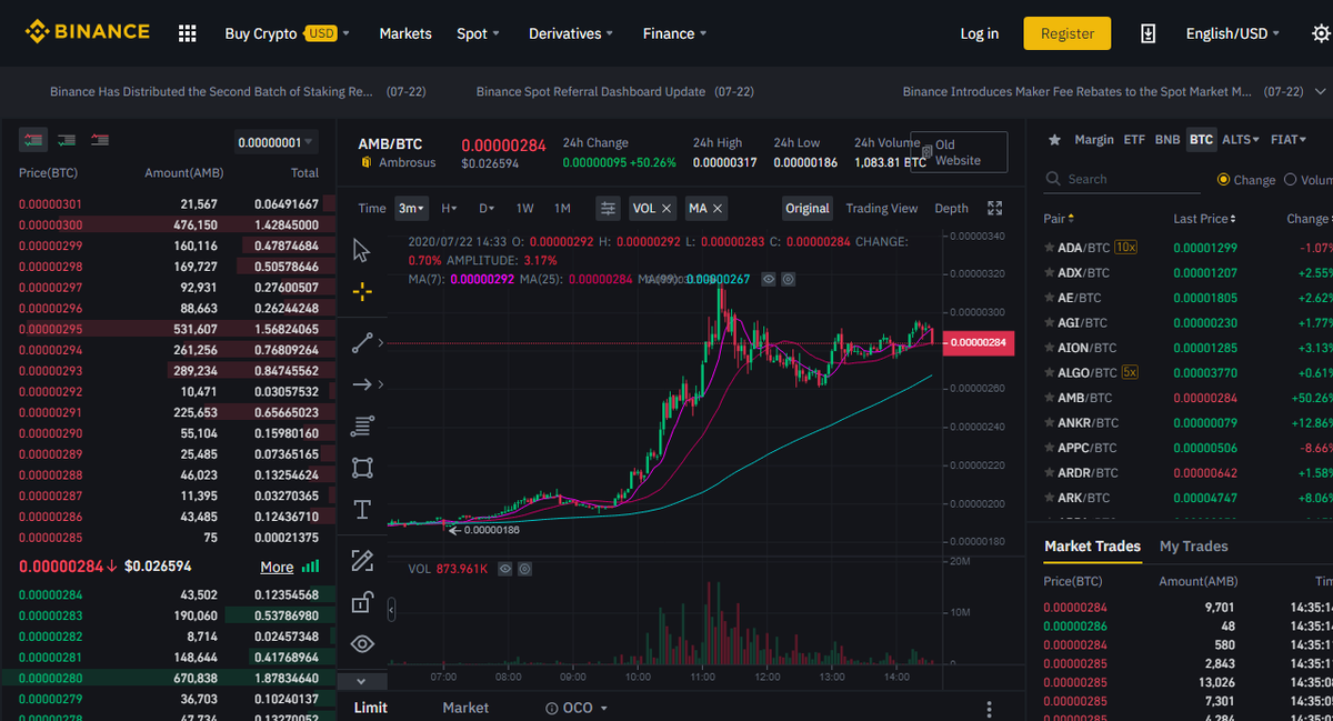 SuccessfulInve3's tweet photo. 📈🏪The Ambrosus (AMD) blockchain-based ecosystem created for industrial management. There was an increase of 50% in the last 24 hours, with an upward trend at Binance.
https://t.co/pq7Mk2YS8H
#cryptocurrencies #cryptotrading #investment #cryptocurrency #EXCHANGE #trading #BTC https://t.co/0vZkk4q1ry