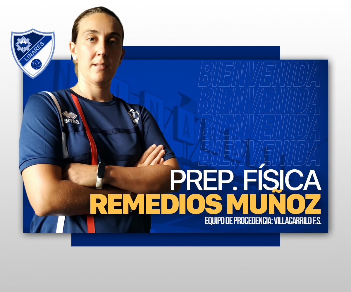 🙋‍♀️ 🅱🅸🅴🅽🆅🅴🅽🅸🅳🅰 | Completanos nuestro cuerpo técnico con la preparadora física.🏋🏼‍♀️🏃‍♀️

La encargada de poner a nuestras chicas a tope será Remedios Muñoz.💪⚽️
⁣
#DamosElSalto #TeQuieroLinares 💙