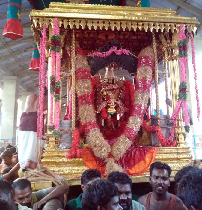 11.திருச்செந்தூரில் நடைபெறும் ஆவணித் திருவிழாவின் 7-ஆம் நாள் விழாவில் தங்கப் பல்லக்கில் எழுந்தருளும் முருகப் பெருமான் முன்புறம் ஆறுமுகனின்  தோற்றத்திலும், பின்புறம் நடராஜர் தோற்றத்திலும் காட்சி அளிப்பார்.