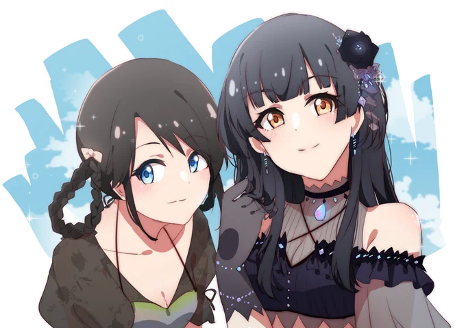 ふゆみねの水着描きました。

#シャニマス 