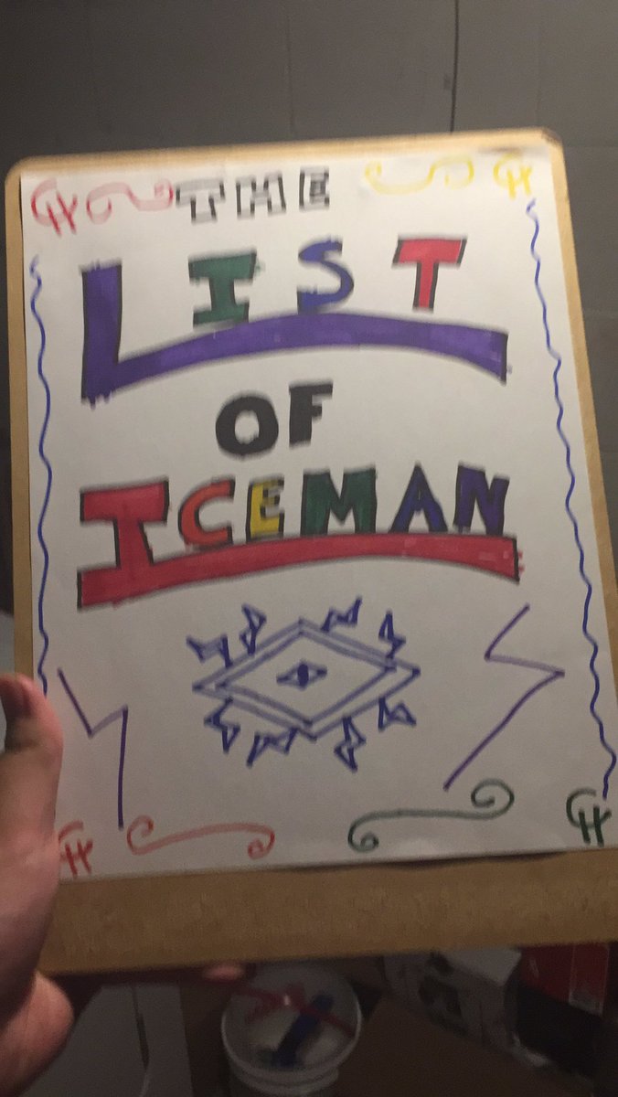 The_Iceman2020's tweet photo. Your not the only one with a list @IAmJericho https://t.co/epyF22tmyw