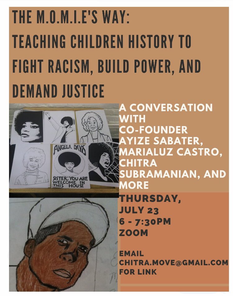 AyizeS's tweet photo. 24 hours or in 1 day away, 7/23 at 6pm EST, pls join some @momies_tlc folk for a #Hot🔥#TransformativeEducational #Conversation (see👇🏾)! @chitramove ⁦@TruthMontessori⁩ ⁦@montessori4sj⁩ ⁦@sunshine2soul⁩ ⁦@IMIXWHATILIKE⁩ ⁦@AfricanaCarr⁩ ⁦@DrHpo⁩ https://t.co/QyzCTqAUEs