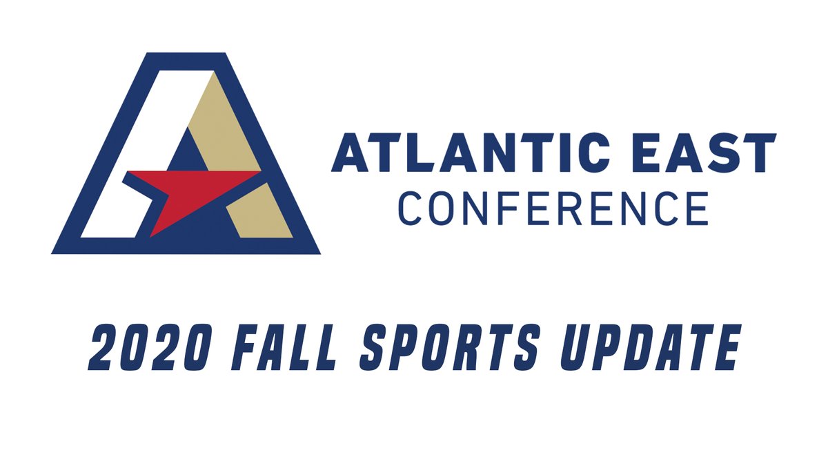 TheAtlanticEast's tweet photo. ANNOUNCEMENT | 2020 Fall Sports Update

The @TheAtlanticEast  Board of Presidents unanimously decided to postpone all Atlantic East fall sport athletics competition and championships.

Full Release: https://t.co/UQRyc5pJ03 https://t.co/pQ4ybiX3ZA