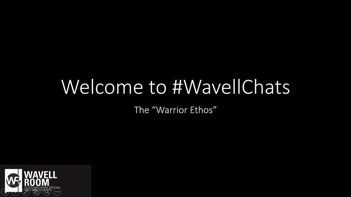 Evening all and welcome to  #WavellChats! Tonight we are talking about the  #WarriorEthos. Follow this thread to keep upto date with the discussion.