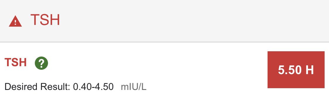 Since June, I’ve been ultra sluggish. Waking up at 6:30/7:00. Still getting all my necessary work done, but without a certain level of energy I’m used to.Got bloodwork done, and discovered my TSH was out the roof.(See ideal range, pictured, vs. what I’ve got).5/